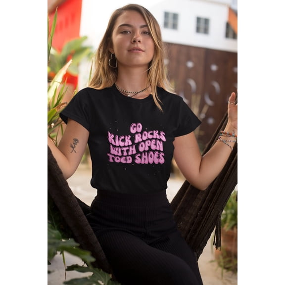 Go Kick Rocks With Open Toed Shoes Shirt Funny T Shirt Love Is Blind LIB Laura Quote Tee