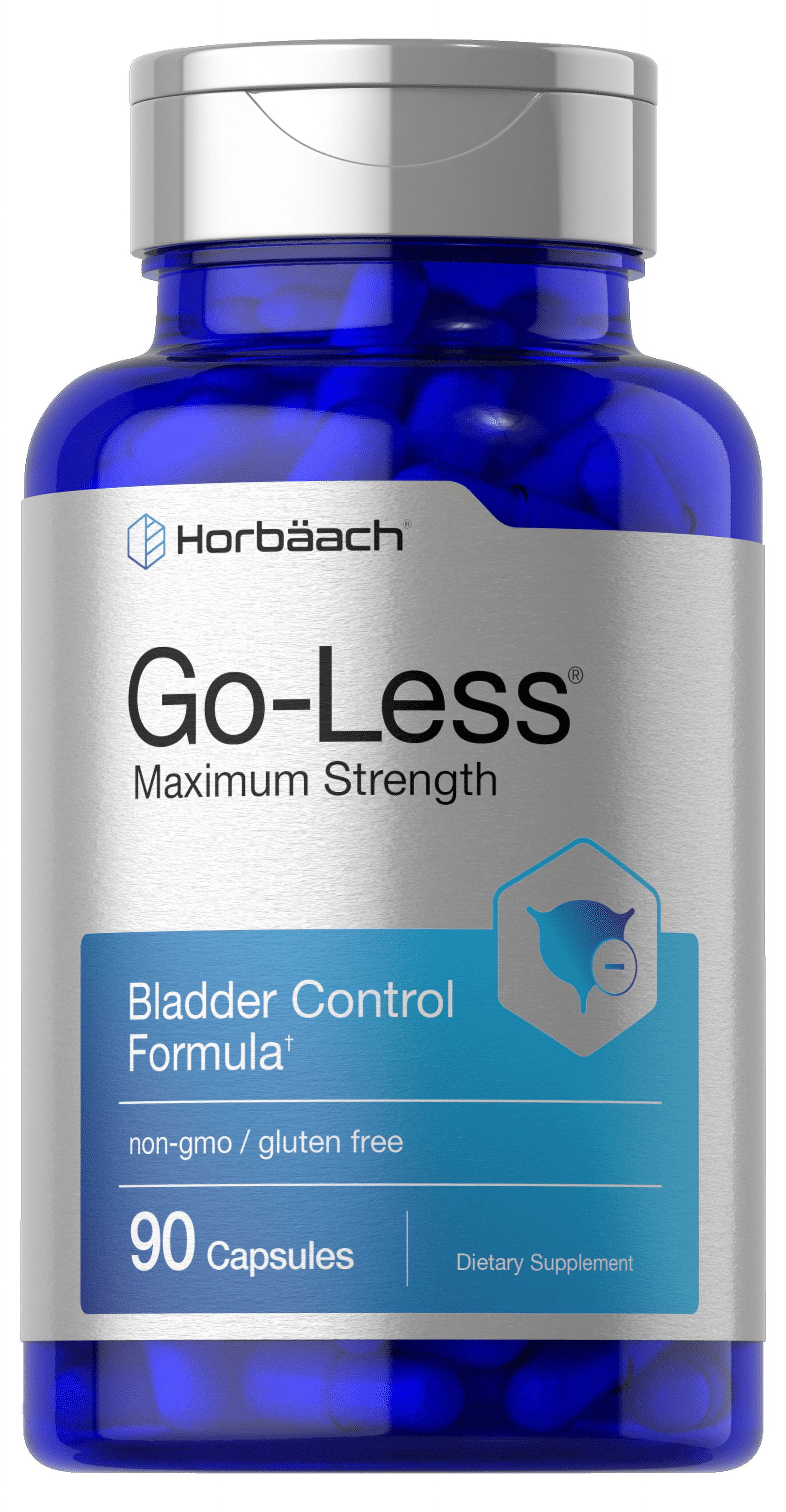 Go Less Bladder Control Pills 90 Capsules for Women and Men by Horbaach