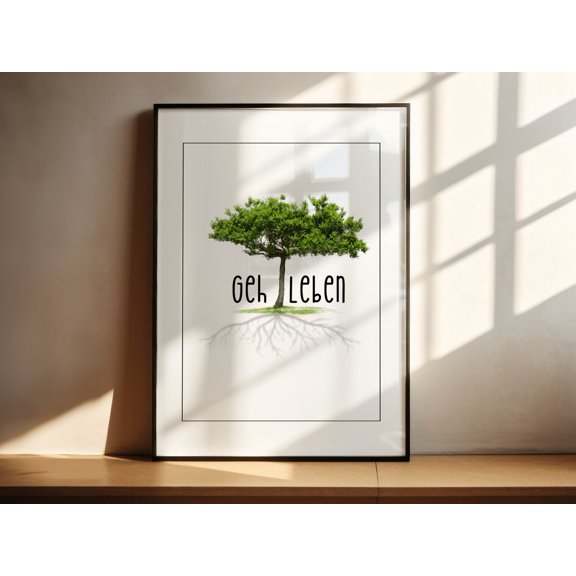 Go Live Inspirational Wall Decor Unframed Paper Print