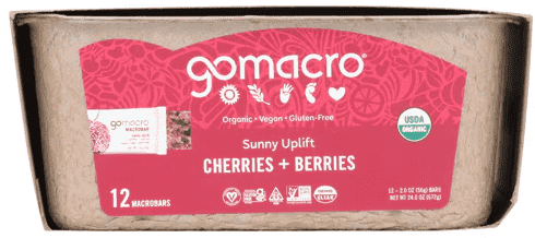 Go Macro MacroBar Sunny Uplift Cherries + Berries - 2 oz Each / Pack of 12 Pack of 2
