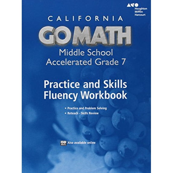 Pre-Owned Practice Fluency Workbook Accelerated 7 (Go Math!), 9780544470606, 0544470605, Paperback, 1 edition