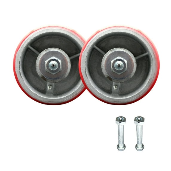Go Mini Portable Storage Container Replacement Wheel Set with Zerk Axle Nuts-SCC