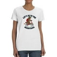 thumbnail image 1 of Go Mountains Bear On Bike Shaped T-Shirt Women -Image by Shutterstock, Female Small, 1 of 4