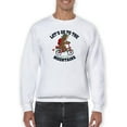thumbnail image 1 of Go Mountains Bear On Bike Sweatshirt Men -Image by Shutterstock, Male 3X-Large, 1 of 4
