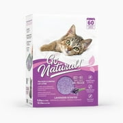 Go Natural! Pea Husk Clumping Cat Litter | Lightweight, Dust Free, Easy Cleaning & Scooping, Flushable Kitty Litter with Odor Control