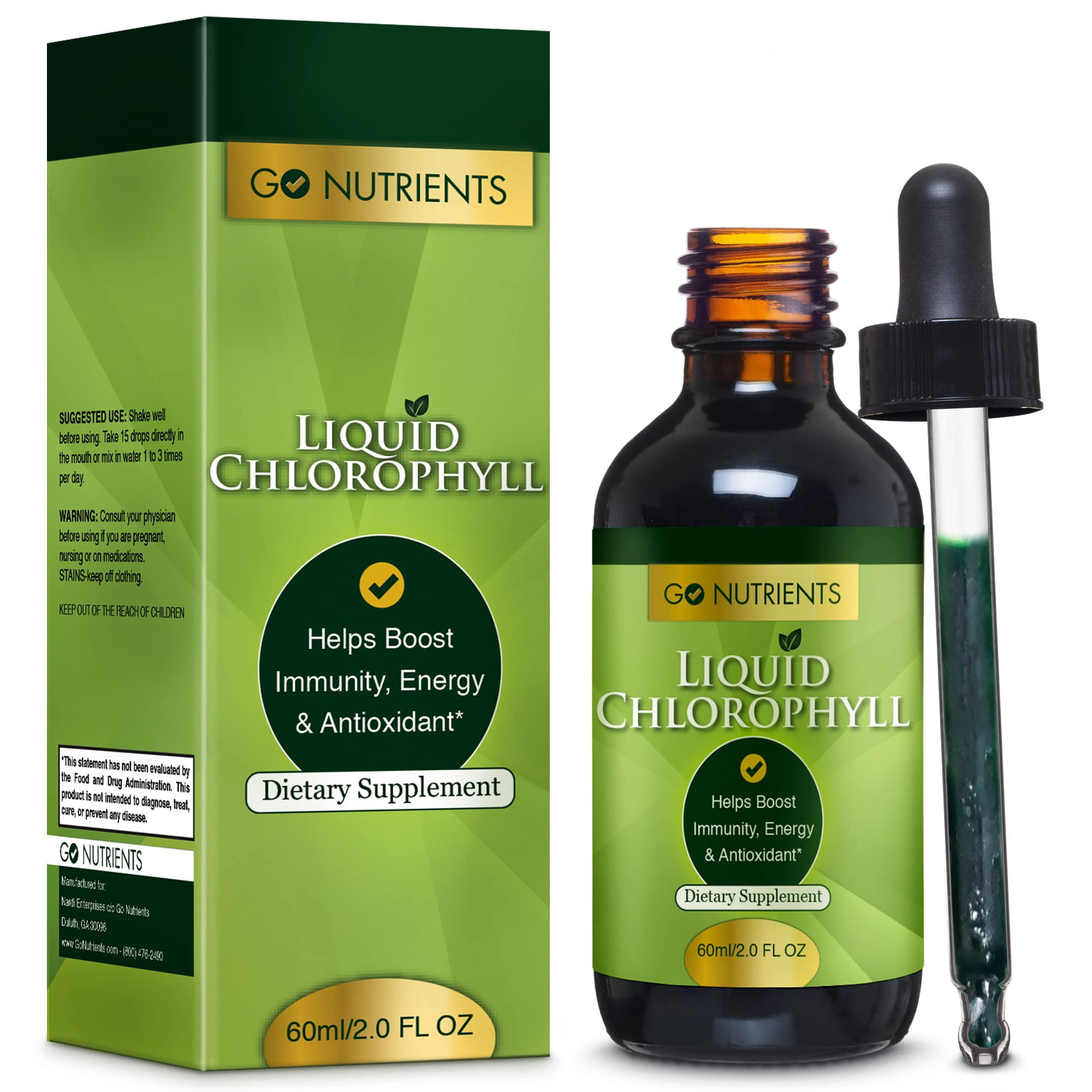 Go Nutrients Chlorophyll Liquid Vitamins Supplement Maroc Ubuy
