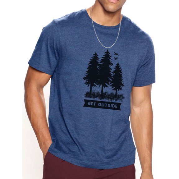 Go Out Into The Woods Graphic Print, New Style For Men, Casual, Comfortable Cotton T-Shirt Up To 2XL