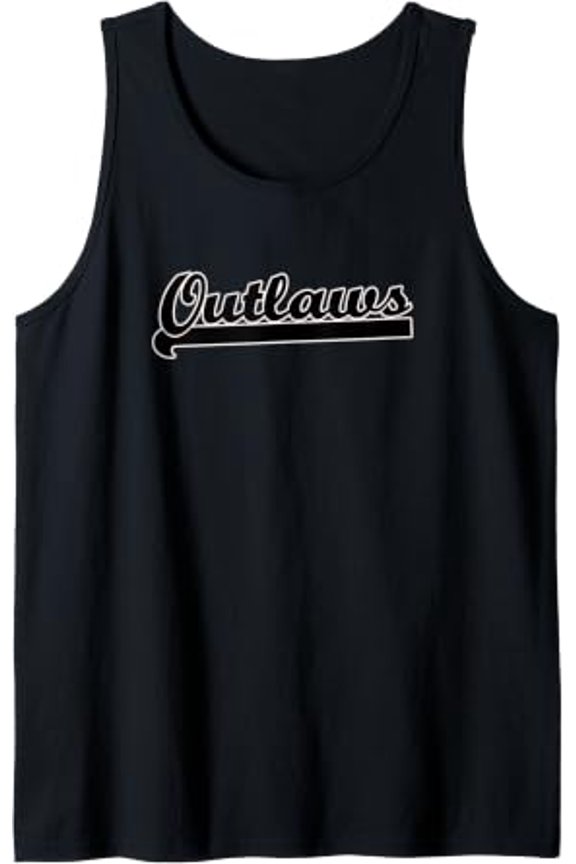 Go Outlaw Team Baseball Softball Tball Soccer Basketball Team Tank Top Size S-3XL