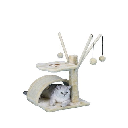 Go Pet Club 22-in Cat Tree & Condo Scratching Post Tower, Beige