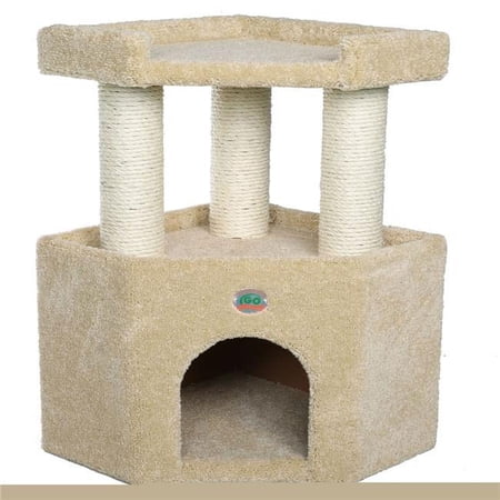 Go Pet Club Carpeted Cat Tree - Beige