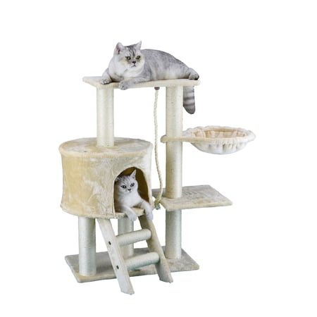 Go Pet Club Cat Tree - Beige - 38 in.