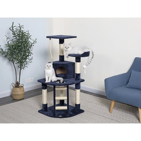 Go Pet Club Cat Tree - Blue - 47.5 in.