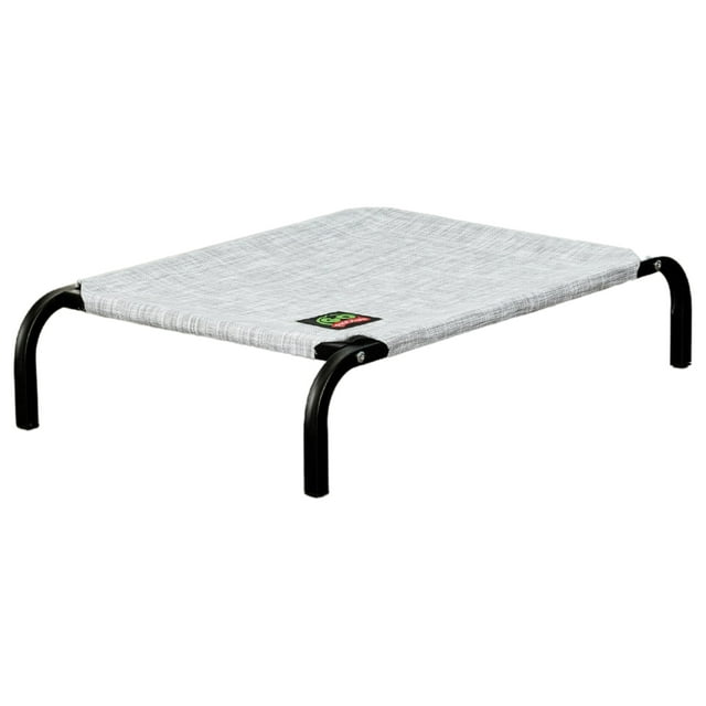 Go Pet Club Elevated Cooling Pet Cot Bed, Light Gray Heather
