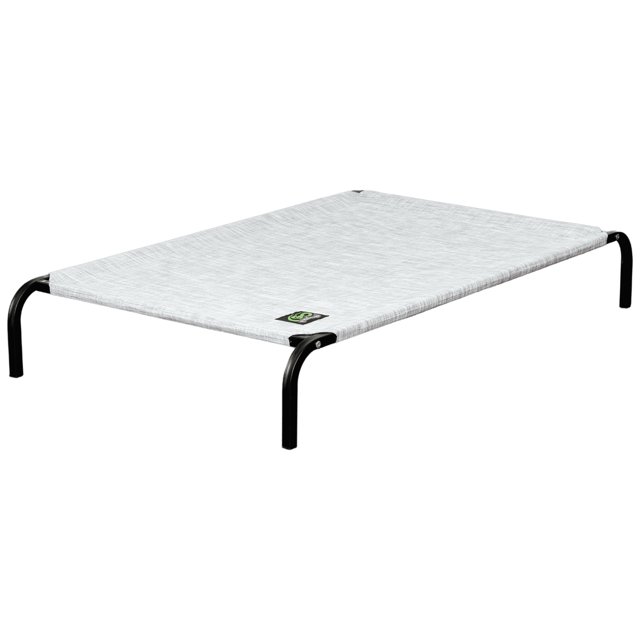 Go Pet Club Elevated Cooling Pet Cot Bed, Light Gray Heather