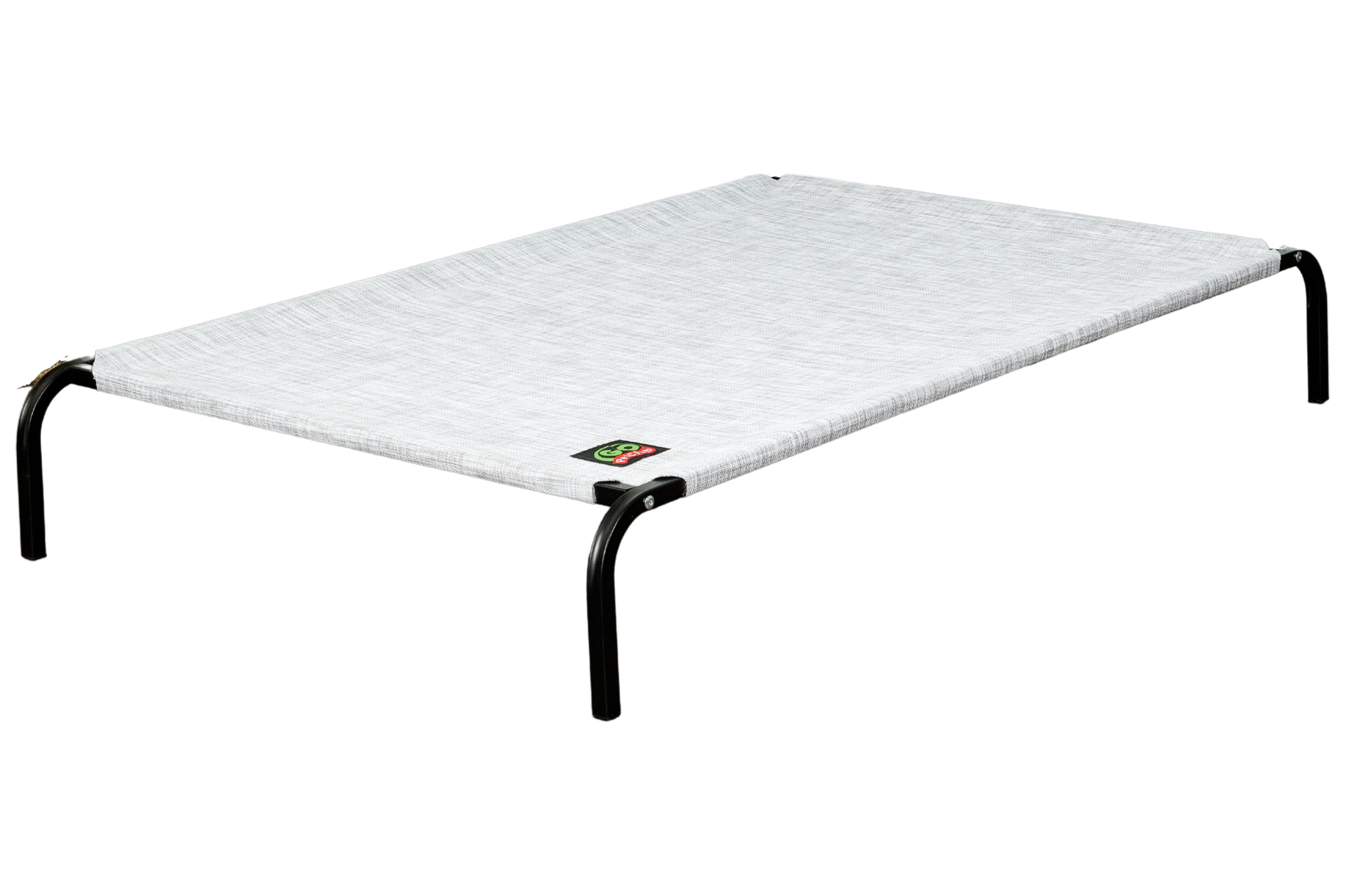 Go Pet Club Elevated Cooling Pet Cot Bed, Light Gray Heather