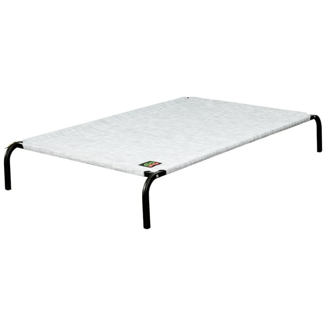 Go Pet Club Elevated Cooling Pet Cot Bed, Light Gray Heather