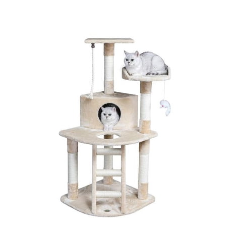 Go Pet Club F06 48 in. Classic Cat Tree Condo with Sisal Covered Posts
