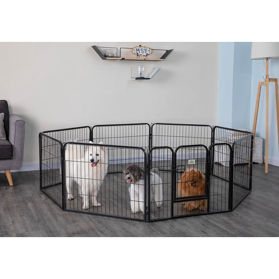 Go Pet Club GH32 32 in. Heavy Duty Pet Play And Exercise Pen With 8 Panels