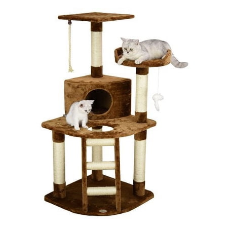 Go Pet Club Paw Print 48 in. Cat Tree Condo