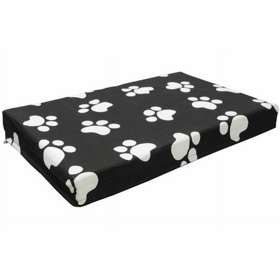 Go Pet Club QQ-46 Memory Foam Orthopedic Dog Bed, Black - 46 x 34 x 3 in.