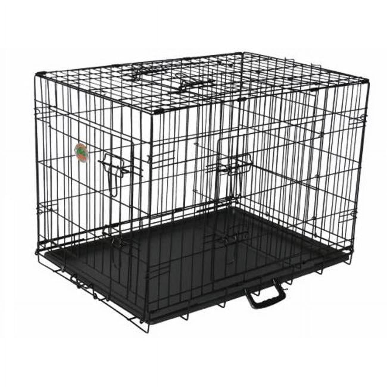 Go Pet Club TD24 24 in. ThreeDoor Metal Dog Crate with Divider