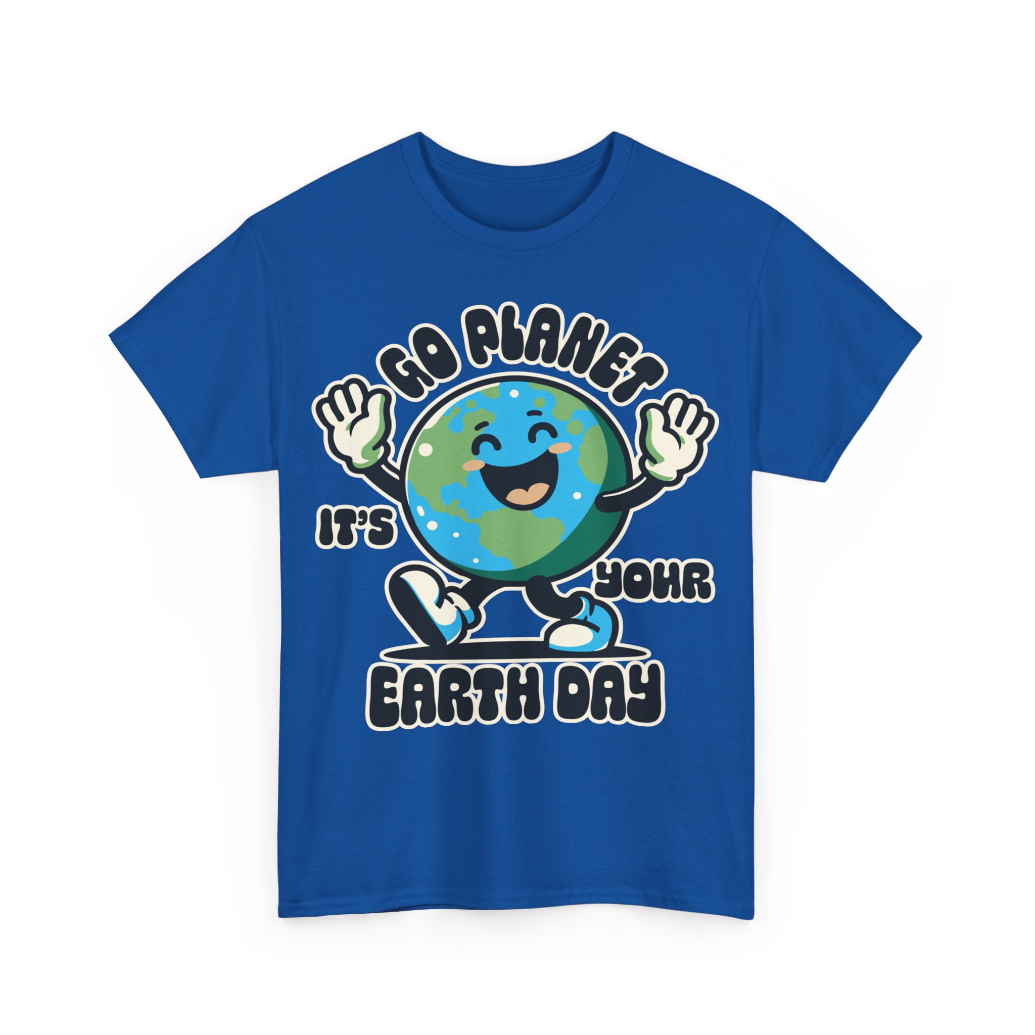Go It's Your Earth Day 2024 Funny Retro Unisex Heavy Cotton T