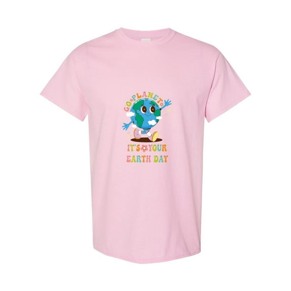Go Planet Its Your Earth Day Celebration T-Shirt, for men & women, up to size 5XL