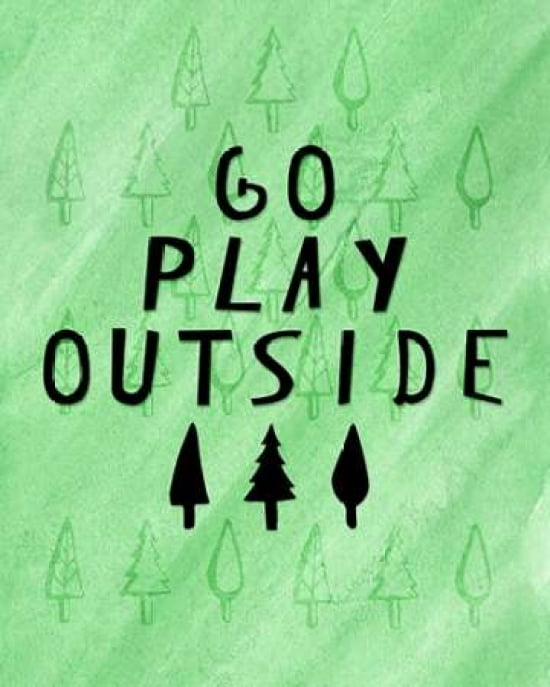 Go Play Outside Canvas Art - Amy Cummings (24 x 30)