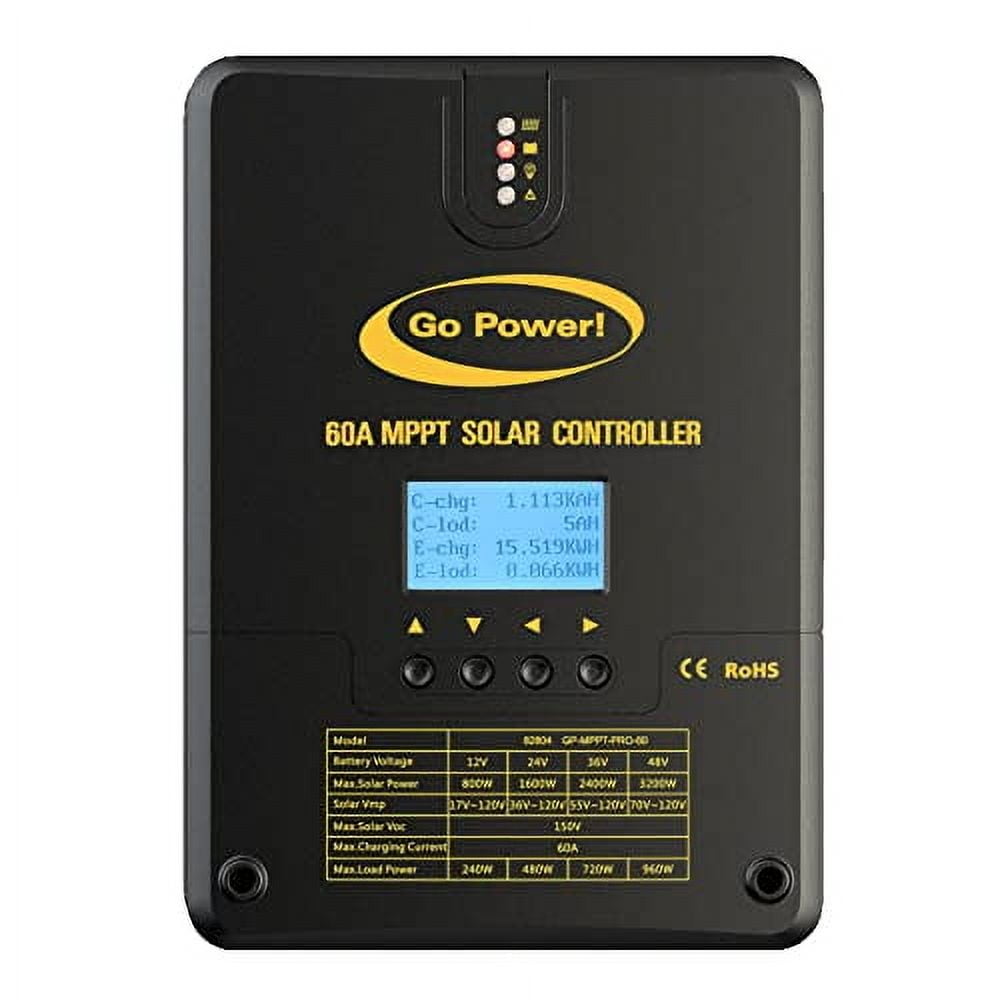Go Power G75-82804 60 Amp Gp Pro 60 MPPT Solar Charge Controller