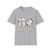 Go Rattlers Vintage Football Team Spirit Graphic T-Shirt