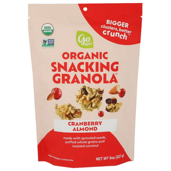 Go Raw Granola Cranberry Almond 8 oz (Pack of 6)