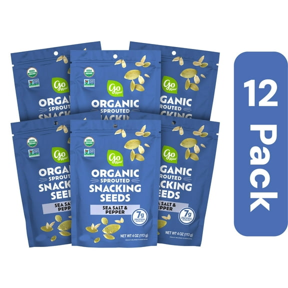 Go Raw Sea Salt Pepper Snack Seeds 4 oz (Pack Of 12)