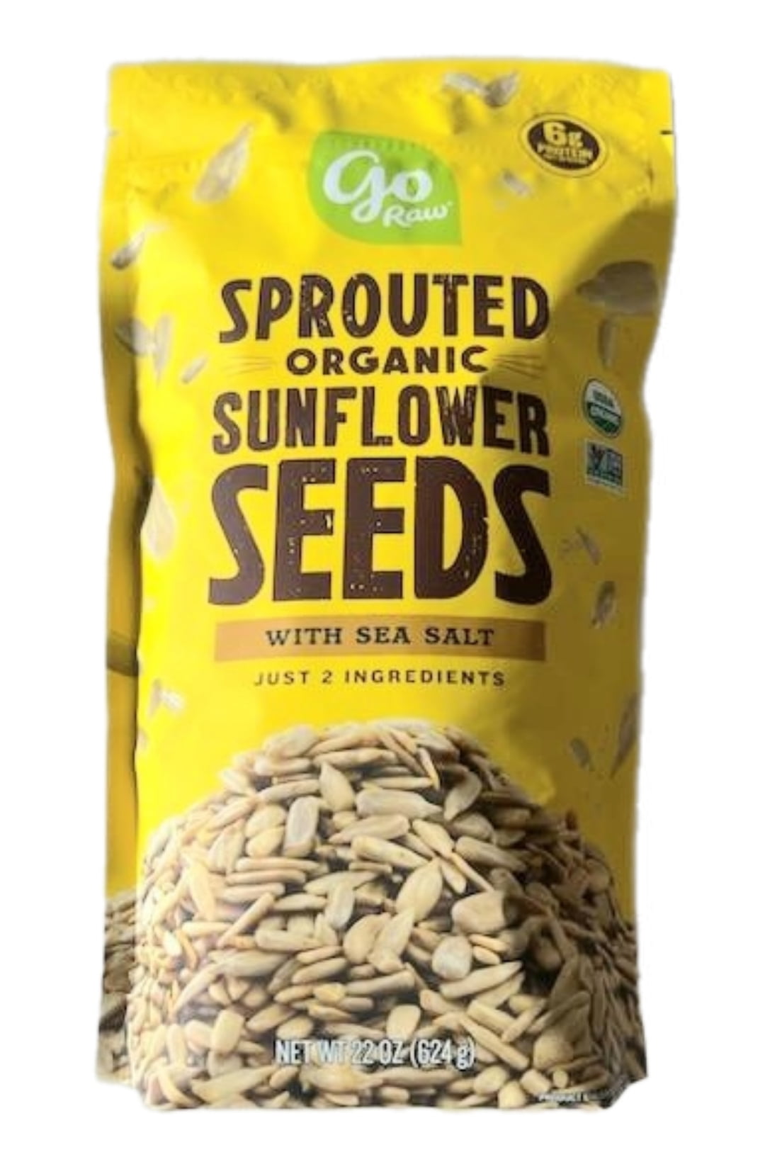 Go Raw Sprouted Organic, Gluten Free, Vegan Sunflower Seeds With Sea