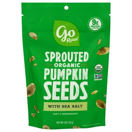 Go Raw - Sprouted Organic Pumpkin Seeds with Sea Salt - 4 oz.
