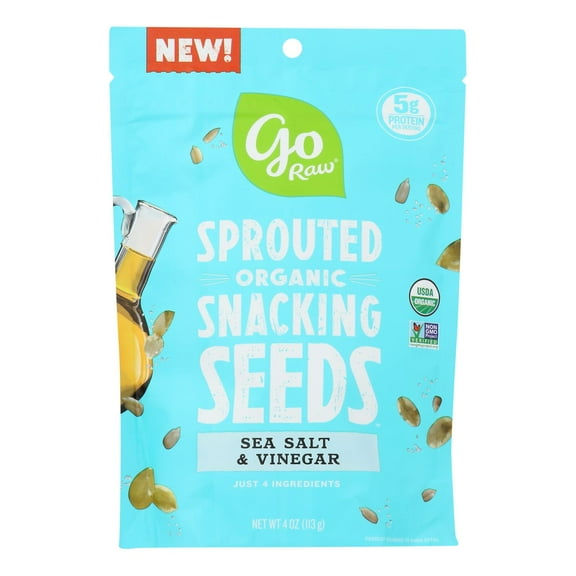 Go Raw - Sprouted Organic Snacking Seeds Sea Salt & Vinegar - 4 oz.