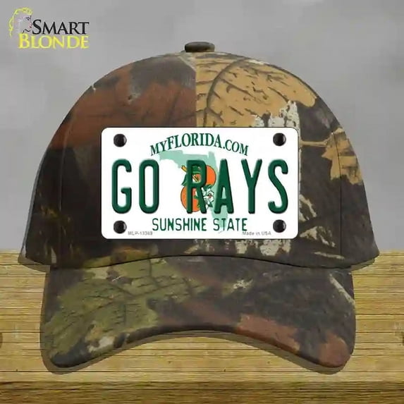 Go Rays Novelty License Plate Hat Tag Cotton Camoflauge