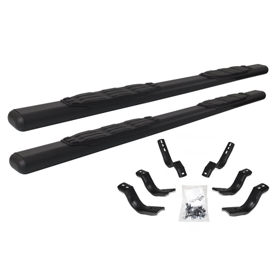 Go Rhino 105404780T 5" 1000 Series Side Steps with Mounting Brackets Kit For 19-24 GMC, Chevrolet (Crew Cab Pickup/Extended Cab Pickup)