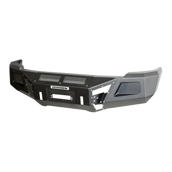 Go Rhino 24169T BR10 Front Replacement Bumper; Textured Black; Fits select: 2011-2014 CHEVROLET SILVERADO