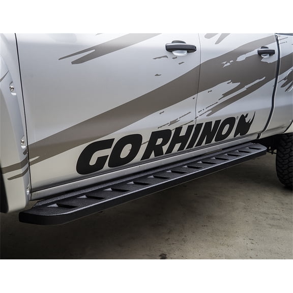 Go Rhino 63429980T RB10 Running Boards with Mounting Brackets Kit For Ram 15-18 1500, Ram 19-23 1500 Classic (Extended Cab Pickup)