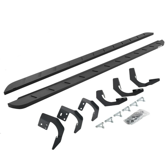 Go Rhino 63430680SPC RB10 Slim Line Running Boards with Mounting Brackets Kit For Ram 19-24 1500 (Extended Cab Pickup)