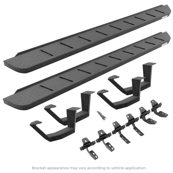 Go Rhino 6343068720T RB10 Running Boards with Mounting Brackets, 2 Pairs Drop Steps Kit For Ram 19-24 1500 (Crew Cab Pickup)