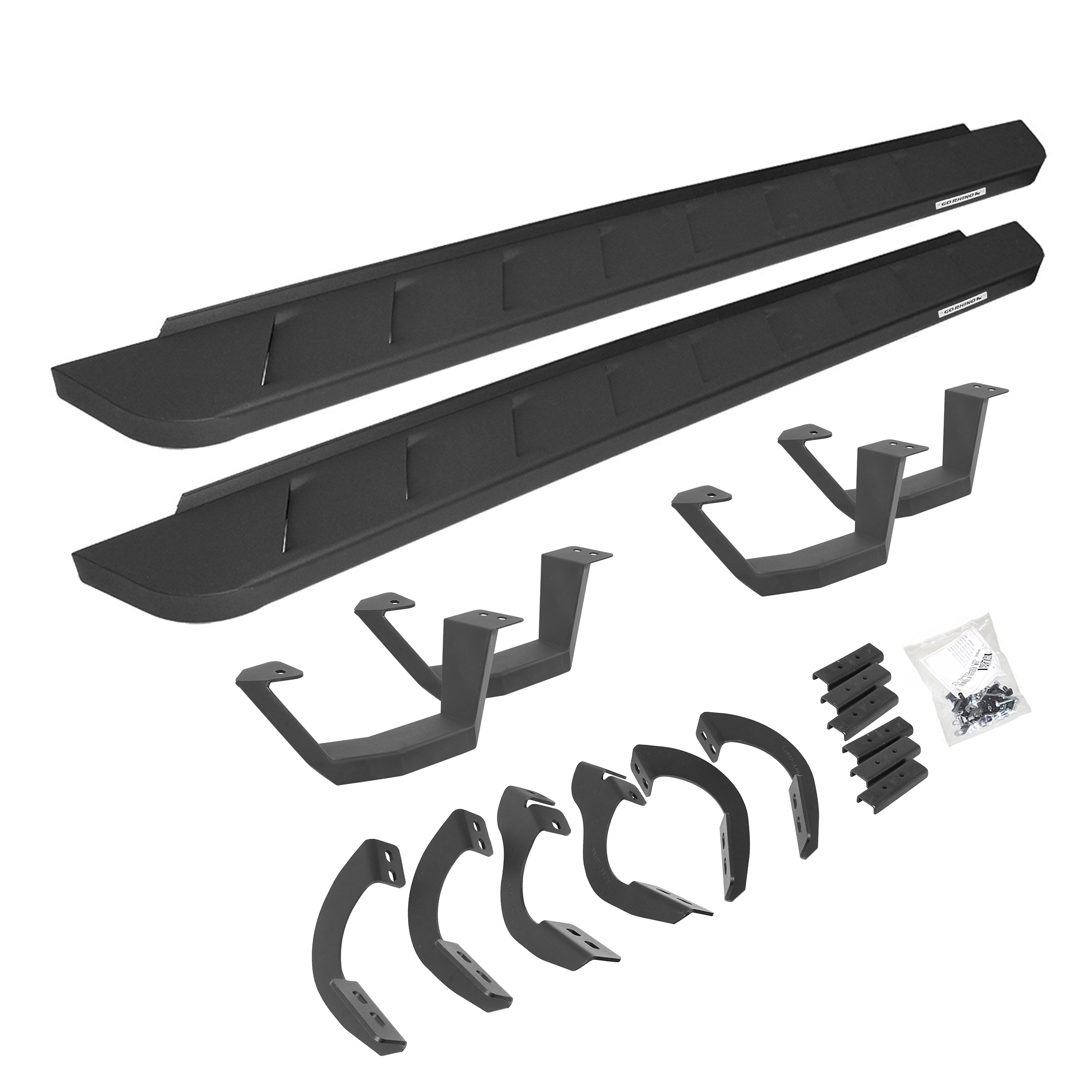 Go Rhino 6344256820PC RB10 Running Boards with Mounting Brackets, 2