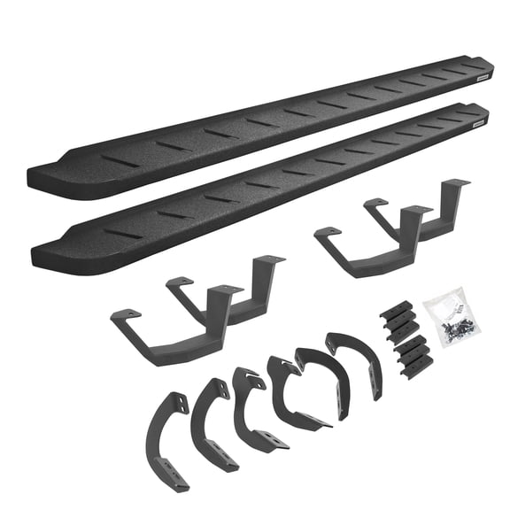 Go Rhino 6344256820T RB10 Running Boards with Mounting Brackets, 2 Pairs Drop Steps Kit For 14-24 4Runner