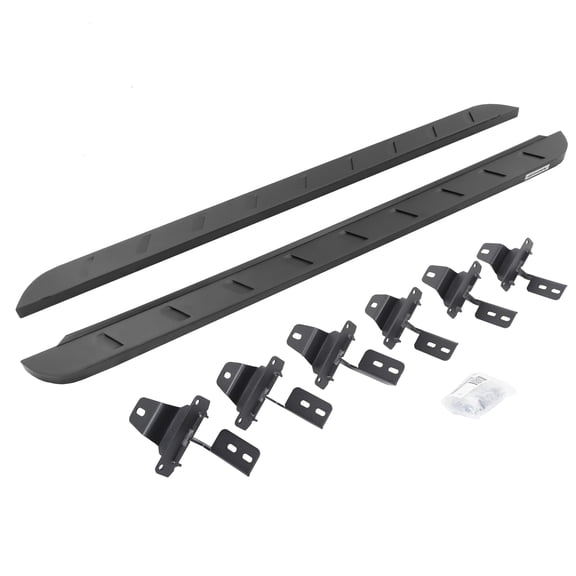 Go Rhino 63450673SPC RB10 Slim Line Running Boards with Mounting Brackets Kit For Jeep 18-24 Wrangler Fits select: 2018-2019,2021 JEEP WRANGLER UNLIMITED