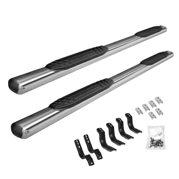 Go Rhino 684439980PS 4" OE Xtreme Side Steps with Mounting Brackets Kit For Ram 15-18 1500, Ram 19-23 1500 Classic (Extended Cab Pickup)