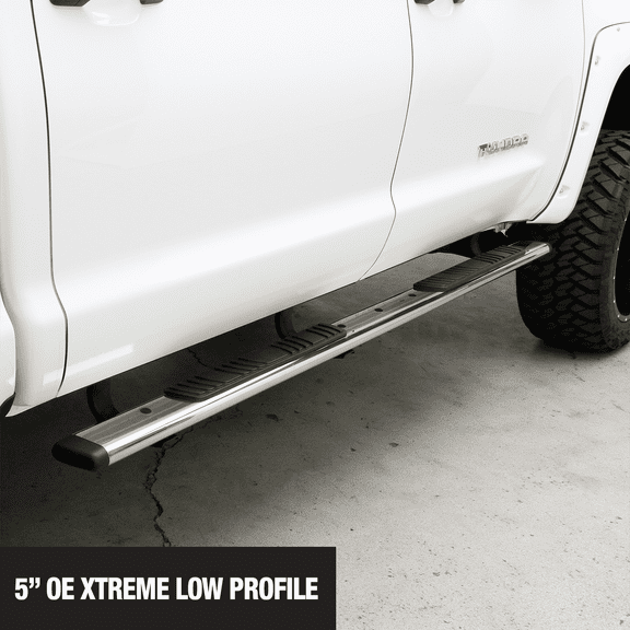 Go Rhino 685415580PS 5" OE Xtreme Low Profile Side Steps with Mounting Brackets Kit For Ford 17-23 F-250 Super Duty, Ford 17-23 F-350 Super Duty Fits select: 2017-2022 FORD F250, 2017-2022 FORD F350