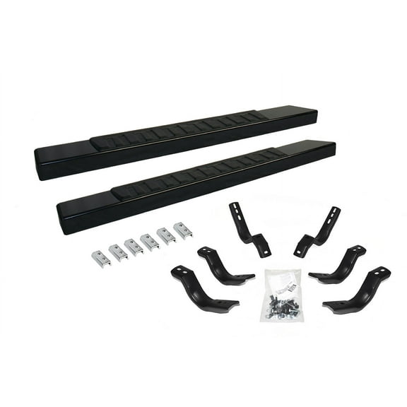 Go Rhino 6862404552T 6" OE Xtreme II Side Steps with Mounting Brackets Kit For 07-19 Silverado 3500 HD, Sierra 2500 HD, Silverado 1500, Silverado 2500 HD, Sierra 1500, Sierra 3500 HD(Standard Cab