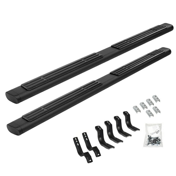 Go Rhino 686404787T 6" OE Xtreme Side Steps with Mounting Brackets Kit For 19-24 GMC, Chevrolet (Crew Cab Pickup)