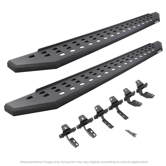 Go Rhino 69430680PC RB20 Running Boards with Mounting Brackets Kit For Ram 19-24 1500 (Extended Cab Pickup)