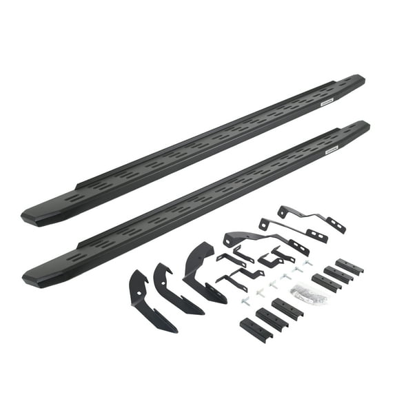 Go Rhino 69604280PC RB30 Running Boards with Mounting Bracket Kit For Chevrolet 15-19 Silverado 2500 HD, Chevrolet 15-18 Silverado 3500 HD, GMC 15-19 Sierra 2500 HD, GMC 15-18 Sierra 3500 HD (Extended